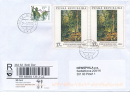 Czech Rep. / Comm. R-label (2020/46) Bozi Dar: National Nature Reservation Bozidar Peat Bog (Lilium Bulbiferum) (X0398) - Storia Postale