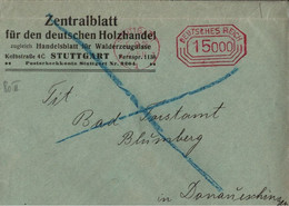 ! 1923 Stuttgart, Meter Cancel, Freistempel, Freistempler, Deutsches Reich, Inflation - Briefe U. Dokumente