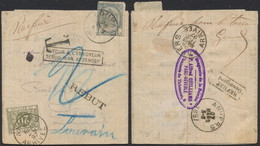 Fine Barbe - N°53 SBD Sur "bandelette" Expédié De Louvain > Anvers, Taxé à 20ctm / Refusé Pour La Taxe, REBUT - 1893-1800 Fijne Baard