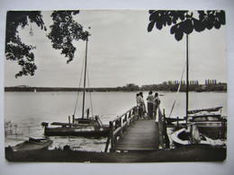 ZIEGENHALS B. Berlin - Hölzerner Pier, Boote - 1970s Used - Zeuthen