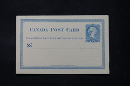 CANADA - Entier Postal Type Victoria Non Circulé - L 90180 - 1860-1899 Victoria