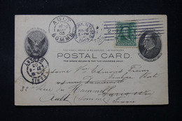 ETATS UNIS - Entier Postal + Complément De New York Pour La France En 1903 - L 90181 - 1901-20