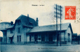 Fismes * Vue Sur La Gare * Ligne Chemin De Fer De La Marne - Fismes