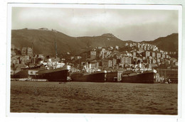 GENOVA - Panorama E Porto Liner Transatlantico Paquebot - Format 9x14cm -1935 - Genova