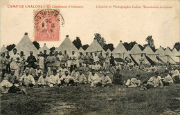 Camp De Châlons * Un Campement D'infanterie * Militaires * Militaria * 1903 - Camp De Châlons - Mourmelon