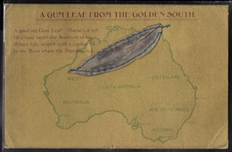 CPA AUSTRALIE - A Gum Leaf From The Golden South - Other & Unclassified