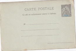 SULTANAT D'ANJOUAN   ENTIER POSTAL/GANZSACHE/POSTAL STATIONARY CARTE - Brieven En Documenten