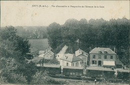 28 JOUY / Vue D'ensemble Et Perspective De L'avenue De La Gare / - Jouy