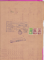 259835 / Bulgaria 1949 - 20+10+5  Leva (1948)  Revenue Fiscaux , Water Supply Plan For A Building In Sofia , Bulgarie - Autres Plans