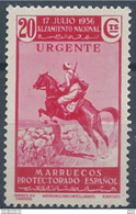 MA185SASF-L4186TESPCOLOTROS.Maroc.Marocco  .MARRUECOS ESPAÑOL ALZAMIENTO NACIONAL.URGENTE. 1937(Ed 185**) Sin Charnela - Andere & Zonder Classificatie