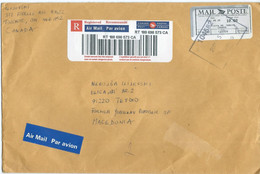 Canada R - Letter Via Macedonia 2001.post Label - Brieven En Documenten