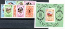 DOMINICA ROYAL WEDDING CHARLES & DIANA Superb U/M Set + Gutterpair-set + MS - Dominique (1978-...)