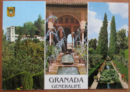 SPAIN GRANADA PALACE CARLOS V GARDEN PC CP AK POSTCARD ANSICHTSKARTE PICTURE CARTOLINA PHOTO CARD CARTE POSTALE - Cáceres