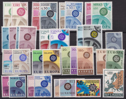 Europa/Cept: 17 Versch. Ausgaben Aus 1967, Alle Komplett, ** - Collections (without Album)