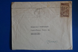 L9 MAROC BELLE LETTRE 1946 RABAT  POUR KASSERINE TUNISIE + AFFRANCH. INTERESSANT - Lettres & Documents