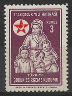 Turkey 1948. Scott #RA134 (MNH) Nurse And Children - Strafport