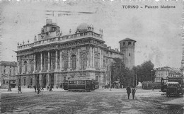 11333" TORINO-PALAZZO MADAMA "ANIMATA-TRAMWAY-VERA FOTO-CART SPED.1922 - Palazzo Madama