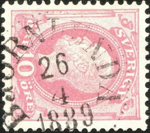 SUÈDE / SWEDEN / SVERIGE - " BJÖRNLUNDA " (1889) Date Stamp On Mi.38 / Facit 45 - Usados