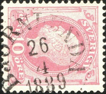 SUÈDE / SWEDEN / SVERIGE - " BJÖRNLUNDA " (1889) Date Stamp On Mi.38 / Facit 45 - Gebraucht