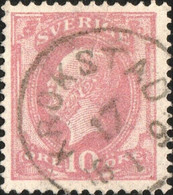 SUÈDE / SWEDEN / SVERIGE - " KROKSTAD " Date Stamp On Mi.38 / Facit 45 (creased) - Usati