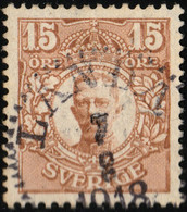 SUÈDE / SWEDEN / SVERIGE - " LANDA " (1918) Ds On Facit 84 15ö Brown - Used Stamps