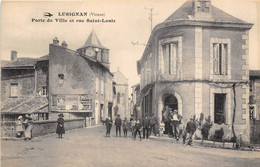 86-LUSIGNAN- PORTE DE VILLE ET RUE SAINT-LOUIS - Lusignan