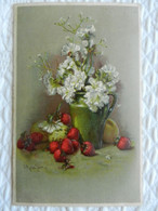 CPA  Gauffrée   FLEURS Et Fruits   Illustrateur Signé Clara VON SIVERS - Müller, August - München