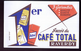 B386 - BUVARD -    CAFE TOTAL RAVERDY - Café & Thé