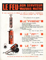 DOCUMENTATION.POUR LES EXTINTEURS  DES Ets.PHILLIPS & PAIN.PARIS.USINE 80 AVENUE DES MOULINEAUX.BILLANCOURT. - Non Classés