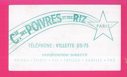 B749 - BUVARD  - Cie Des POIVRES Et Des RIZ - PARIS - Alimentaire