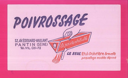 B750 - BUVARD  - POIVROSSAGE  - PANTIN - Alimentaire