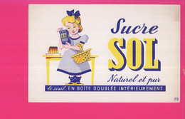 B774 - BUVARD  - SUCRE  SOL Naturel Et Pur - Alimentaire