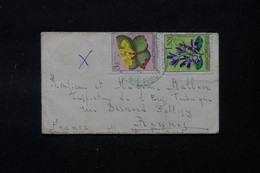 CONGO BELGE - Petite Enveloppe Pour La France, Affranchissement Flore - L 90225 - Lettres & Documents