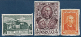 Espagne Poste Aérienne N°69a**, 71a** & 73a** Erreurs De Couleurs Très Frais & TTB - Unused Stamps