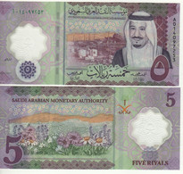 SAUDI  ARABIA  New 5 Riyals   POLIMER    ( Dated 2020 ) - Saudi-Arabien