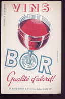 B888 - BUVARD  - VINS BOR - Ets André GUYOT & Cie 14, Rue Gallois PARIS 12e - Liquor & Beer