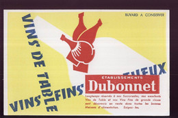 B893 - BUVARD  - VINS DE TABLE  Etablissement DUBONNET - Licores & Cervezas