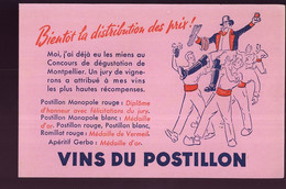 B899 - BUVARD  -   VINS DU POSTILLON - Liqueur & Bière