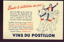 B900 - BUVARD  -   VINS DU POSTILLON - Liqueur & Bière