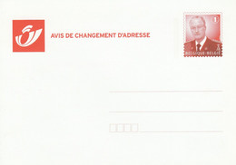 BELGIQUE ENTIER CARTE CHANGEMENT D'ADRESSE NEUF - Avis Changement Adresse