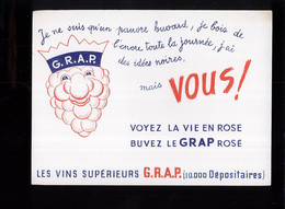 B905 - BUVARD  -   VINS SUPERIEURS  G.R.A.P.   10000 Dépositaires - Liqueur & Bière