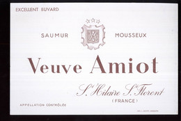 B924 - BUVARD  - SAUMUR MOUSSEUX - Veuve AMIOT - St. HILAIRE St. FLORENT - Liqueur & Bière