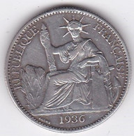 Indochine Française. 50 Cent 1936 . En Argent , Lec 261, - French Indochina