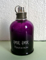 Flacon Vaporisateur "AMOR AMOR Tentation" De CACHAREL  Eau DeParfum 50 Ml VIDE/EMPTY Pour Collection/décoration - Flakons (leer)