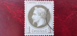 FRANCE N°25 OBLITERE.COTE 25.00 - 1863-1870 Napoleon III Gelauwerd