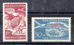 Yugoslavia Serie Aéreo N ºYvert 45/46 * - Luftpost