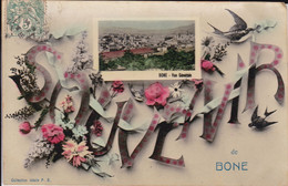 Voyagée 1907. Cpa Papier Glaçé . Souvenir De BONE - Other & Unclassified