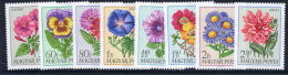 HUNGARY 1968 Garden Flowers Set MNH / **.  Michel 2452-59 - Unused Stamps