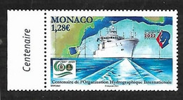 Monaco 2021 - Yv N° 3268 ** - Centenaire De L'organisation Hydrographique Internationale - Nuevos