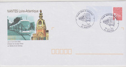 FRANCE 2003 Enveloppe PAP  20G TVP Rouge Marianne De Luquet Nantes Et Son Tramway Cachet Posté Dans Le Tramway - Prêts-à-poster:Overprinting/Luquet